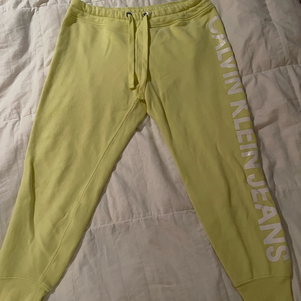 Yellow sweatpants